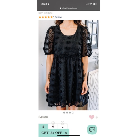 NWT black dress - Picture 2 of 4